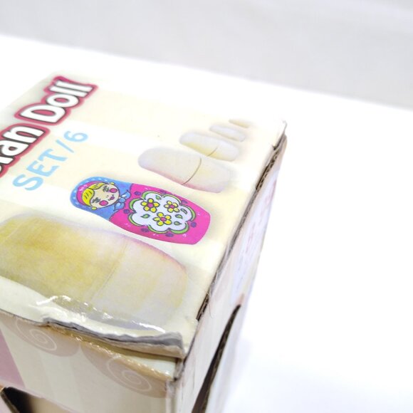 AMAV Ltd. Russian Doll Set Paint & Decorate 6 Nested Dolls Ready To Paint - Picture 8 of 8